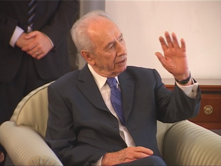 Šimon Peres na obisku pri županu Jankoviću