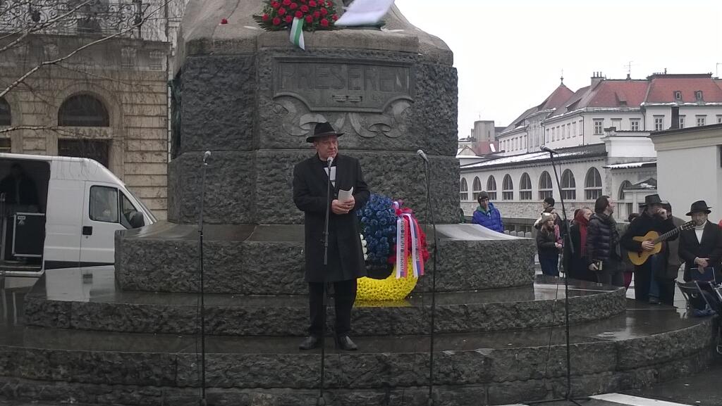 [VIDEO] Recital Prešernove poezije v Ljubljani